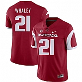 Arkansas Razorbacks 21 Devwah Whaley Red College Football Jersey Dzhi,baseball caps,new era cap wholesale,wholesale hats